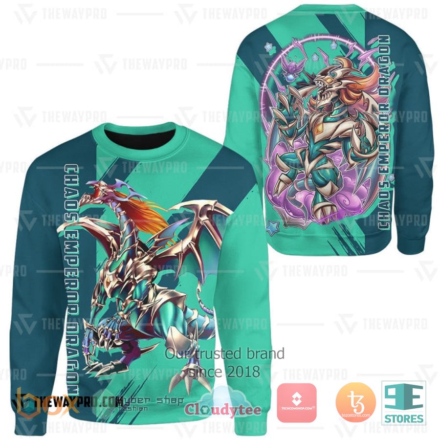 anime yu gi oh chaos emperor dragon 3d sweatshirt sweater 2 68829