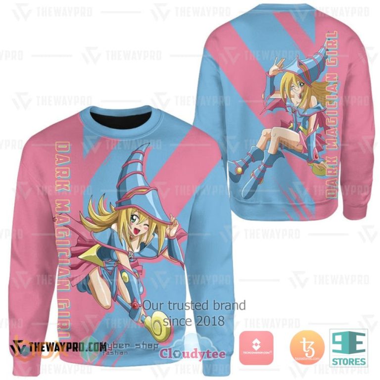 anime yu gi oh dark magician girl 3d sweatshirt sweater 2 12350