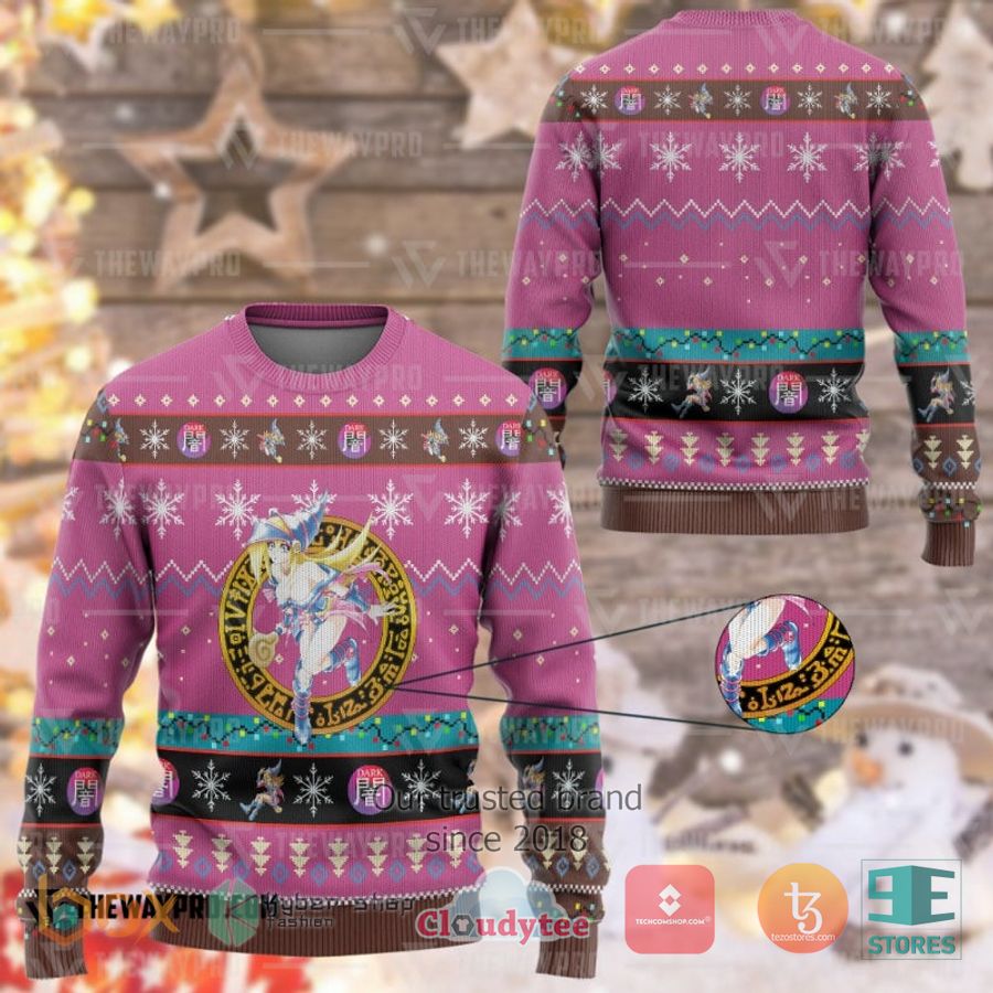 anime yu gi oh dark magician girl pink 3d sweatshirt sweater 1 65488