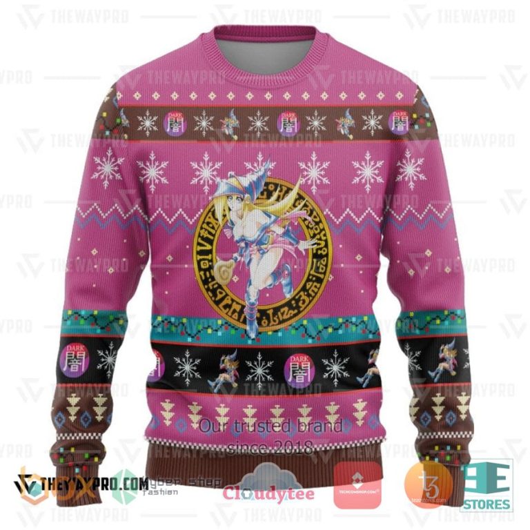 anime yu gi oh dark magician girl pink 3d sweatshirt sweater 3 78871