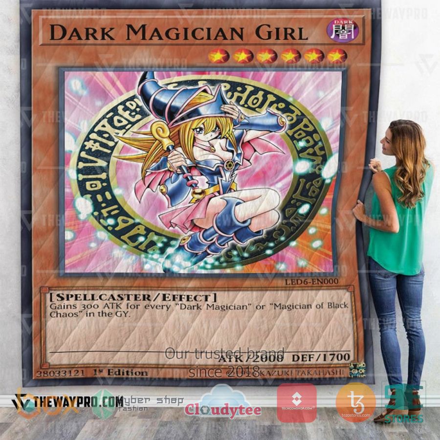 anime yu gi oh dark magician girl quilt 1 1185