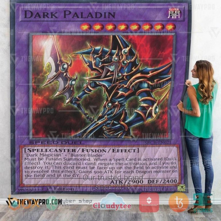 anime yu gi oh dark paladin card quilt 1 17837