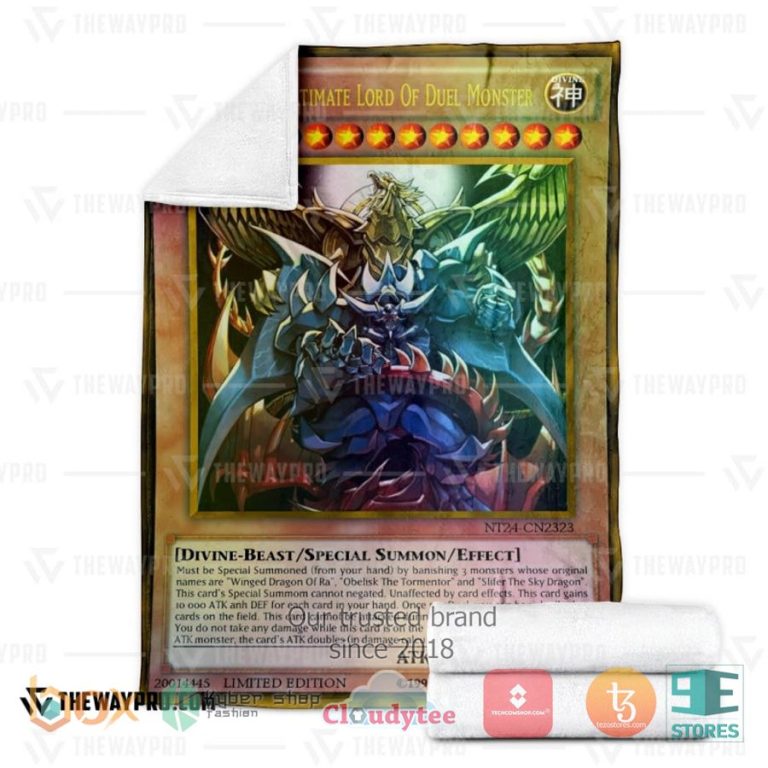 anime yu gi oh egyptian the ultimate lord of duel monster soft blanket 3 73194