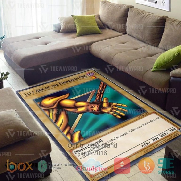 anime yu gi oh exodia left arm of the forbidden one rug 2 82275