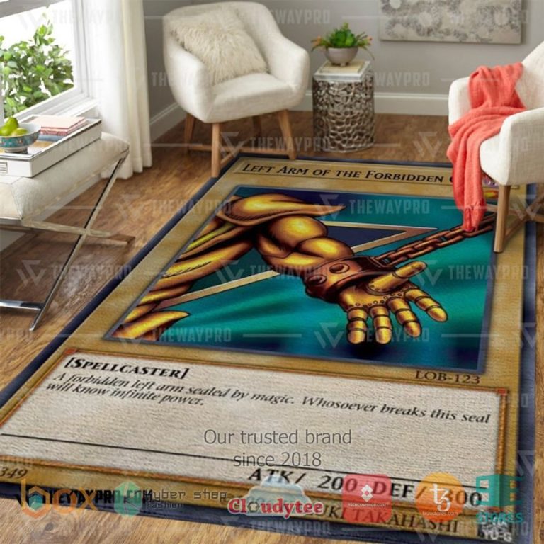 anime yu gi oh exodia left arm of the forbidden one rug 3 99802