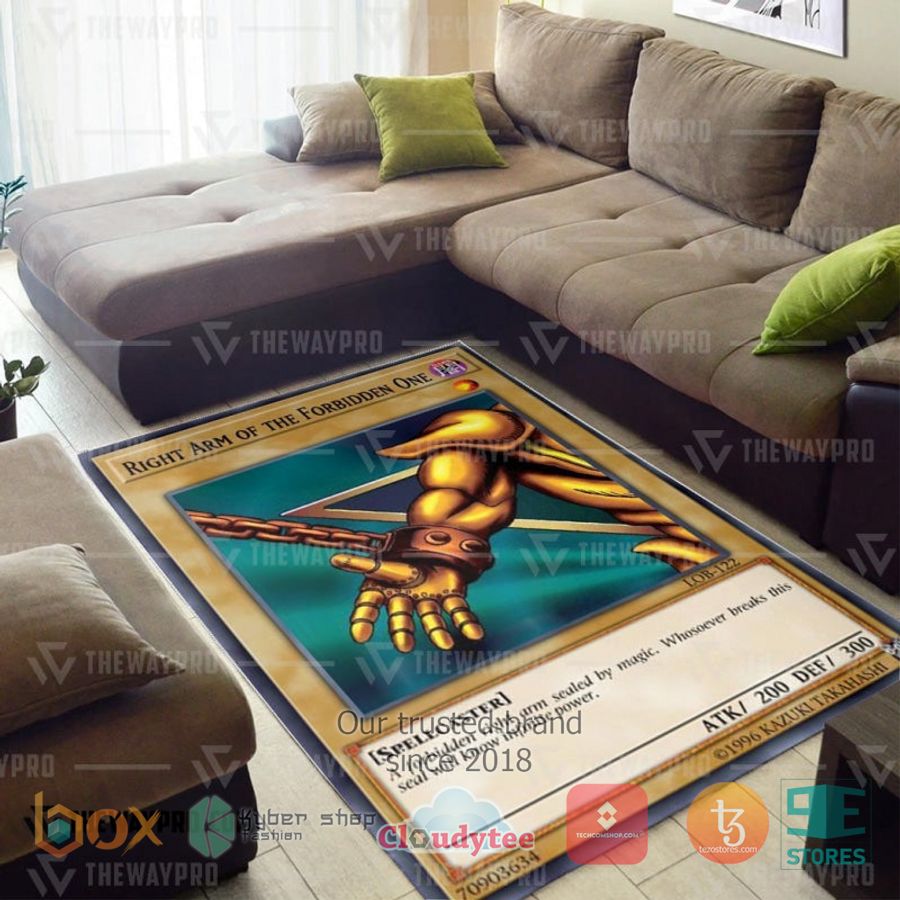 anime yu gi oh exodia right arm of the forbidden one rug 2 7270