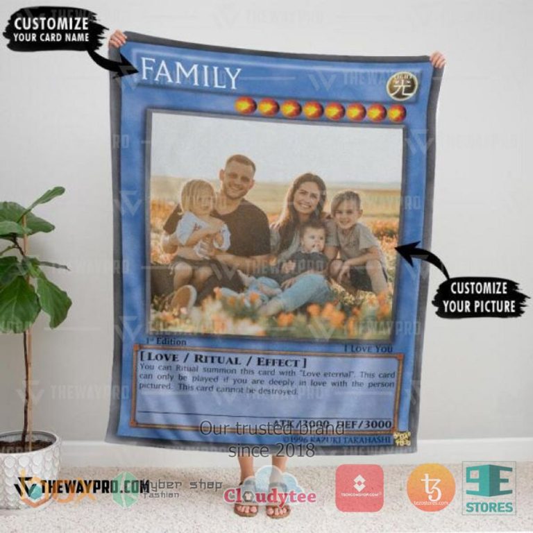 anime yu gi oh personalized card soft blanket photo and text can be ized 1 666