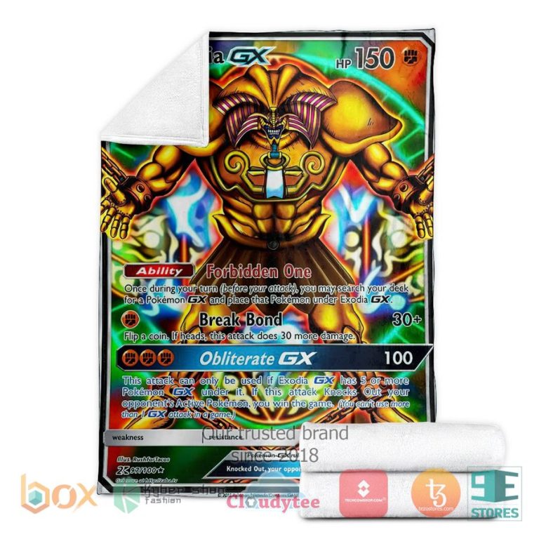 anime yu gi oh pkm exodia gx soft blanket 3 78949