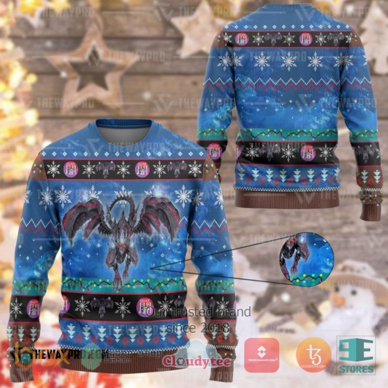 anime yu gi oh red eyes zombie dragon 3d sweatshirt sweater 1 66387