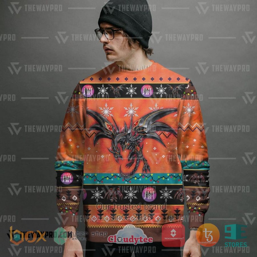 anime yu gi oh redeyes darkness metal dragon 3d sweatshirt sweater 2 29553