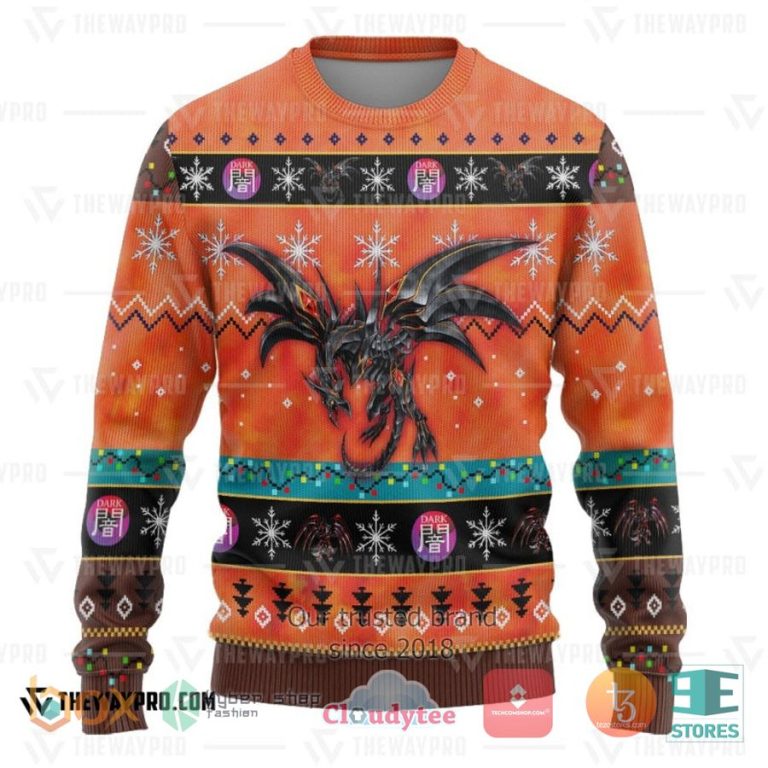 anime yu gi oh redeyes darkness metal dragon 3d sweatshirt sweater 3 75385