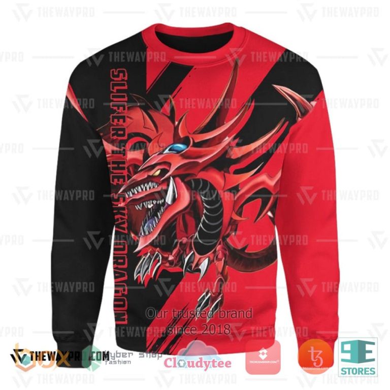 anime yu gi oh slifer the sky dragon 3d sweatshirt sweater 1 47892