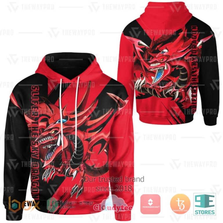 anime yu gi oh slifer the sky dragon hoodie 1 65994