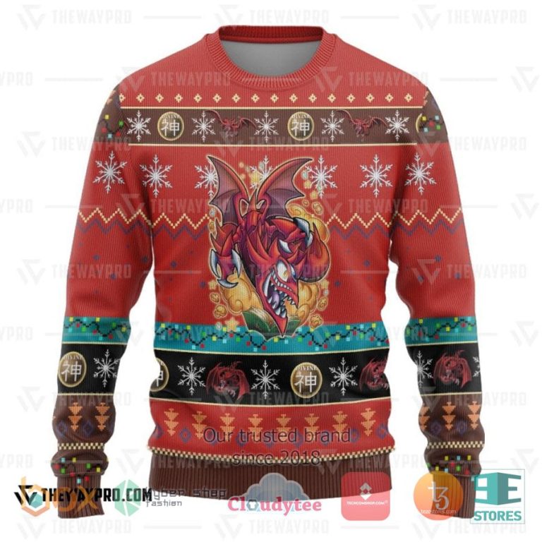 anime yu gi oh slifer the toon dragon by kraus 3d sweatshirt sweater 3 81071