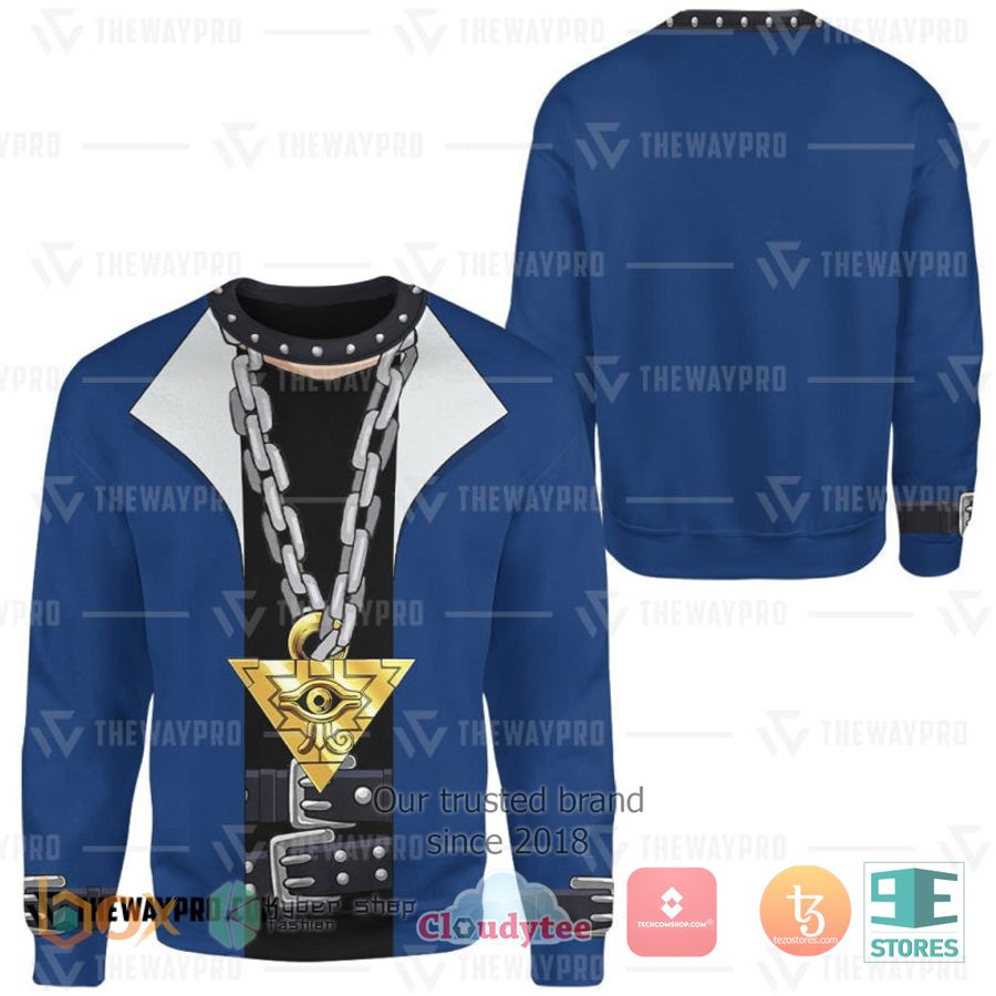 anime yu gi oh yugi muto costume 3d sweatshirt sweater 2 33577