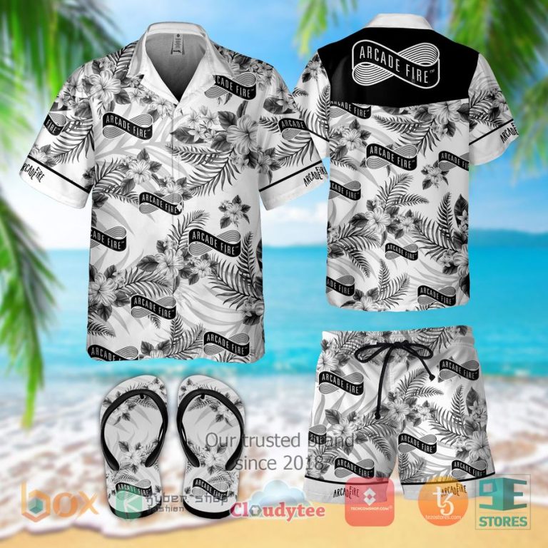 arcade fire band hawaiian shirt shorts 1 49513