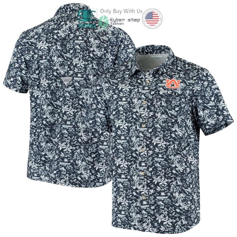 auburn tigers columbia super slack tide navy hawaiian shirt 1 39291