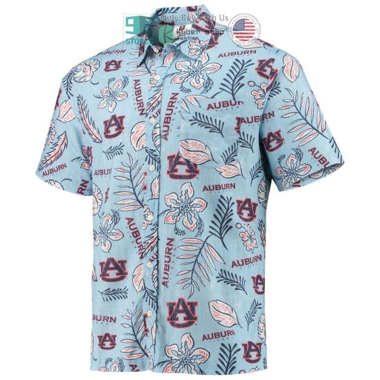 auburn tigers wes willy vintage floral light blue hawaiian shirt 2 47057