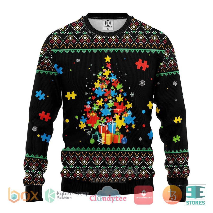 autism ugly christmas sweater 1 63324