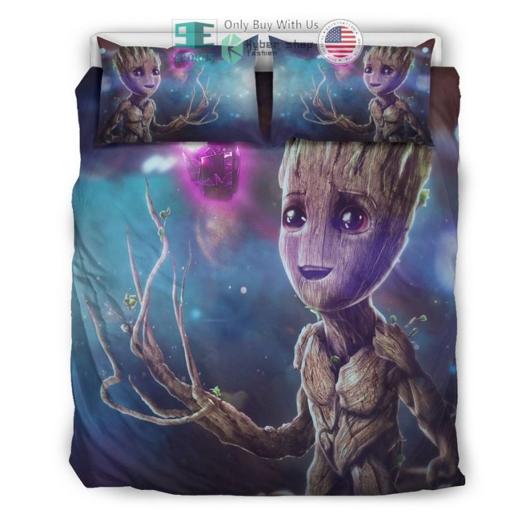 baby groot blue bedding set 3 46982