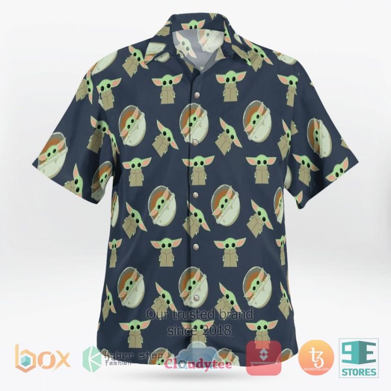 baby yoda space pattern hawaiian shirt 3 56193