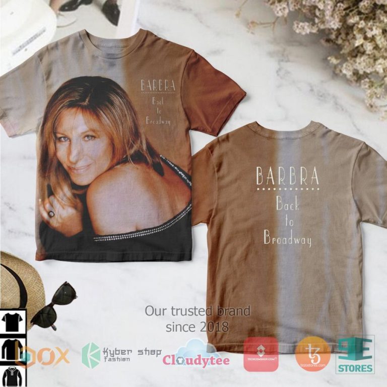 barbra streisand back to broadway brown album 3d t shirt 1 74965