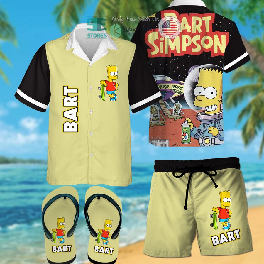 bart simpson hawaiian shirt shorts 1 8751