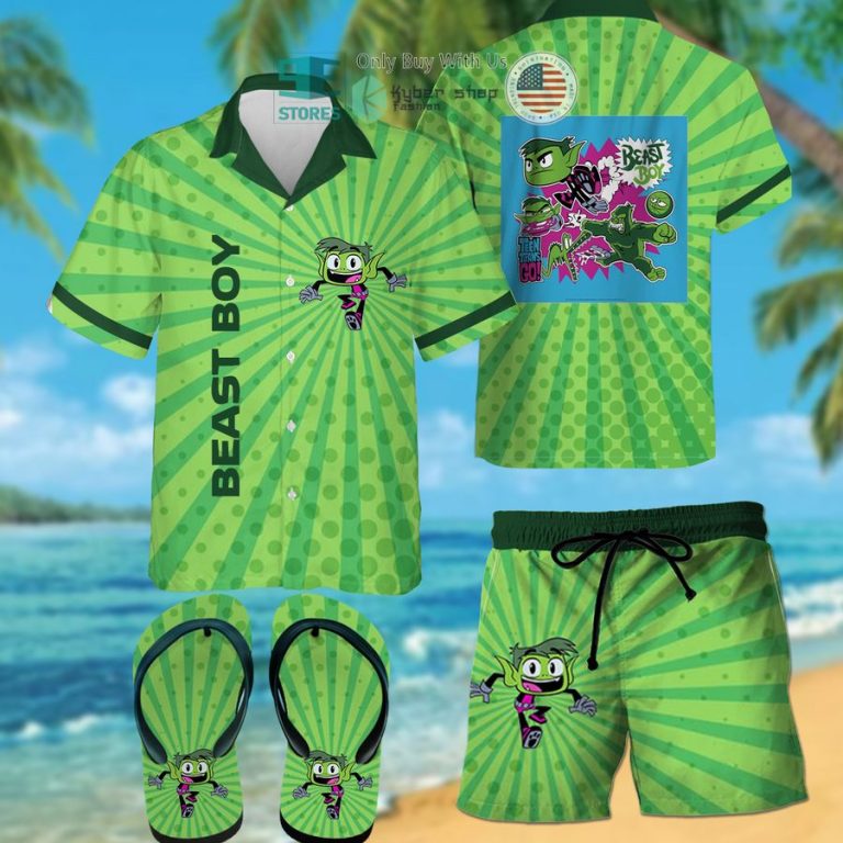 beast boy hawaiian shirt shorts 1 51609