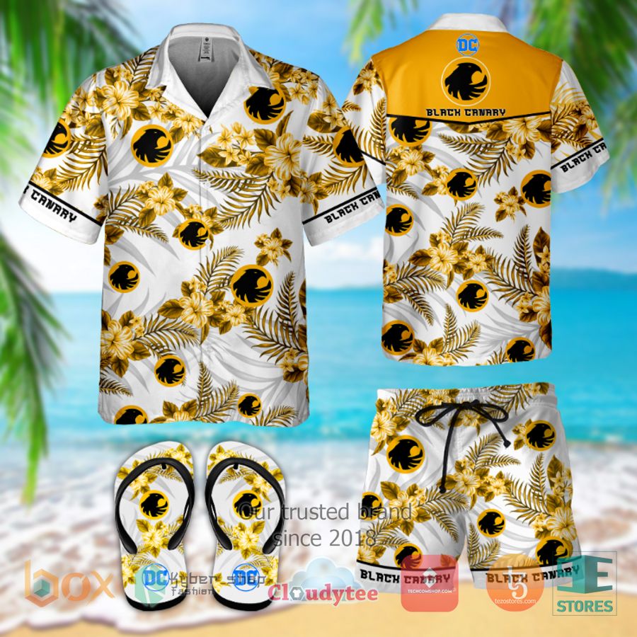 black canary dc comics hawaiian shirt shorts 1 77861