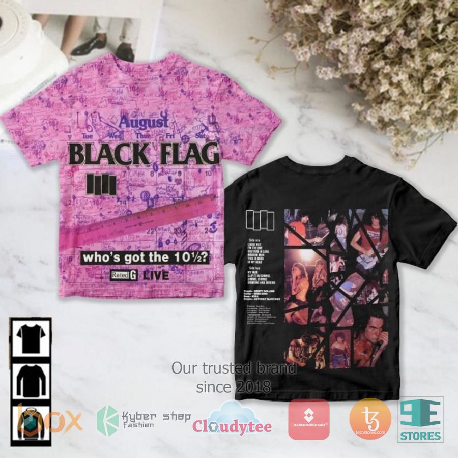 black flag band whos got the 10 1 2 album 3d t shirt 1 87362