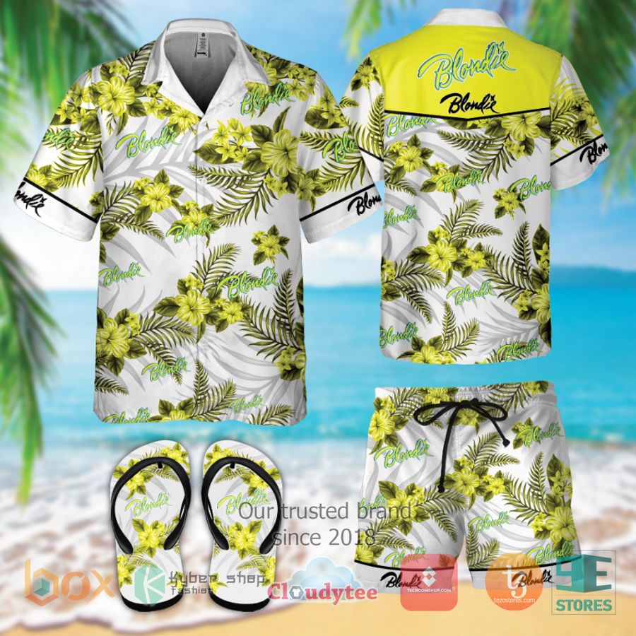 blondie band hawaiian shirt shorts 1 33244