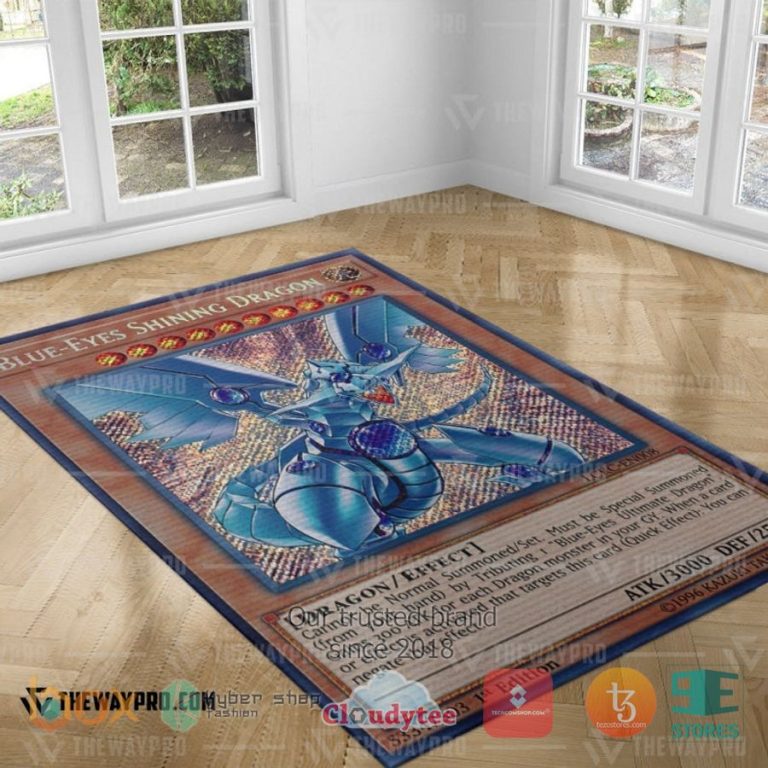 blue eyes shining dragon rug 3 46410