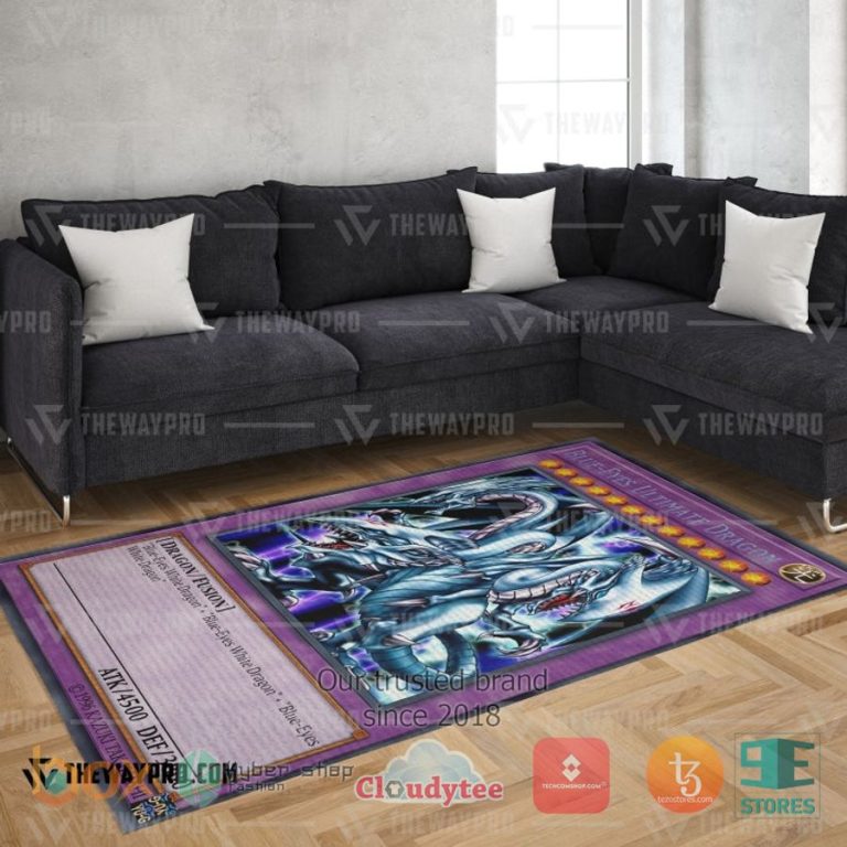 blue eyes ultimate white dragon rug 2 10219