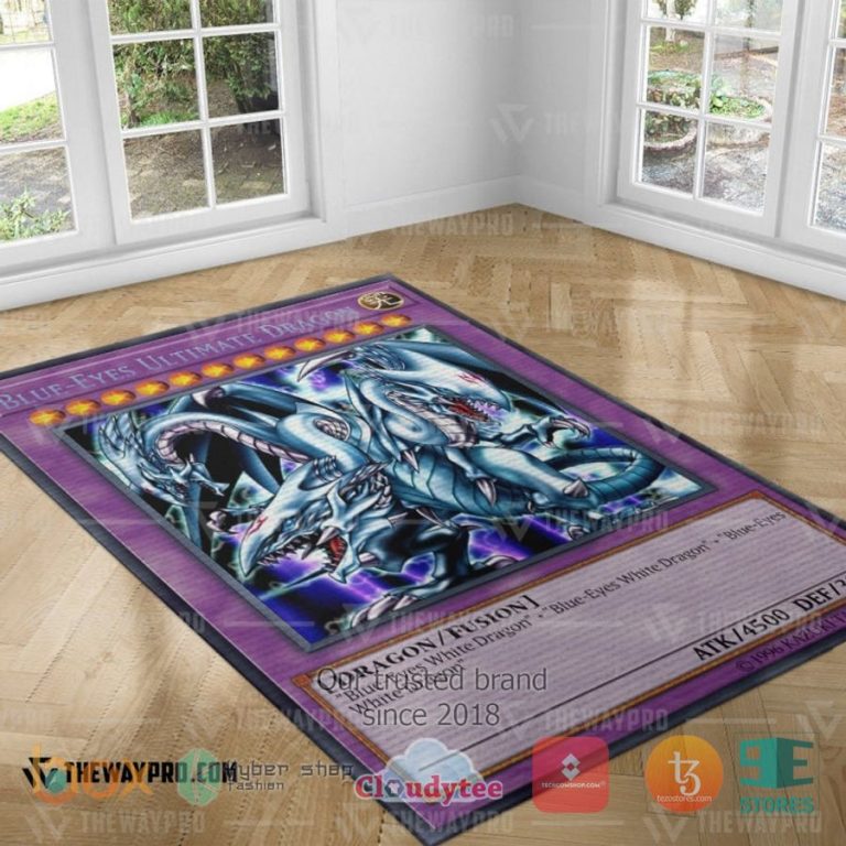 blue eyes ultimate white dragon rug 3 41619