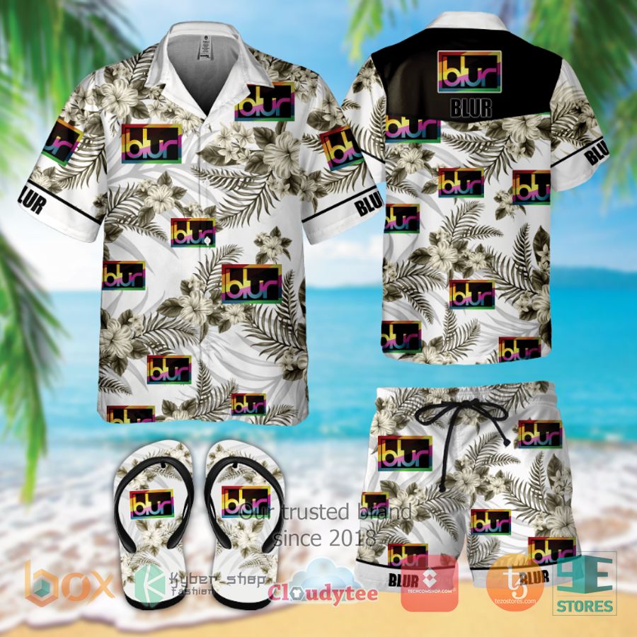 blur band hawaiian shirt shorts 1 92374