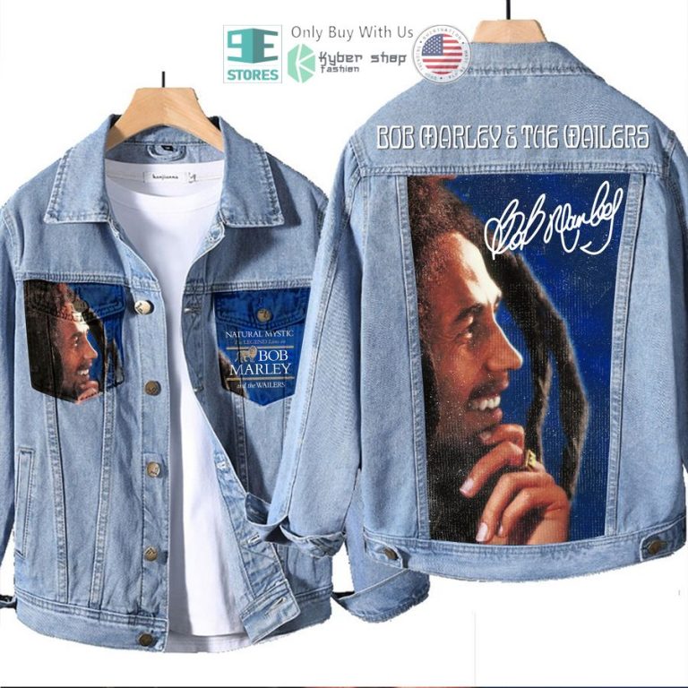 bob marley and the wailers natural mystic the legends live album denim jacket 1 14055