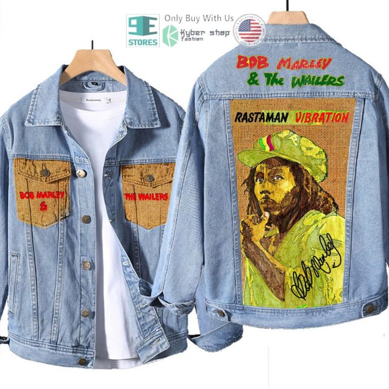 bob marley and the wailers rastaman vibration album denim jacket 1 33658