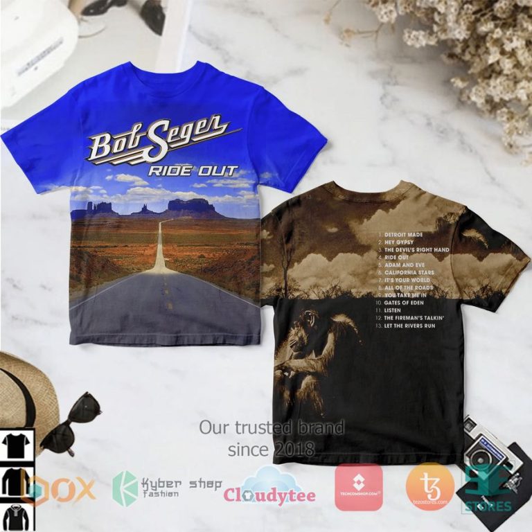 bob seger ride out album 3d t shirt 1 78939