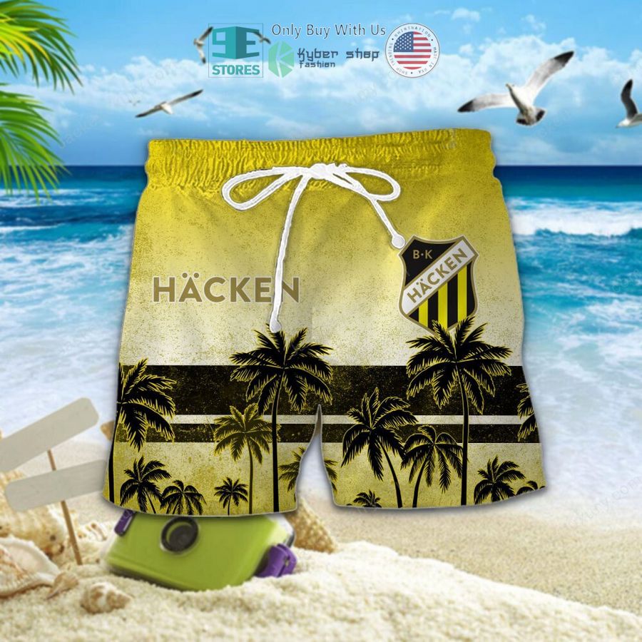boldklubben hacken yellow hawaii shirt shorts 2 85360