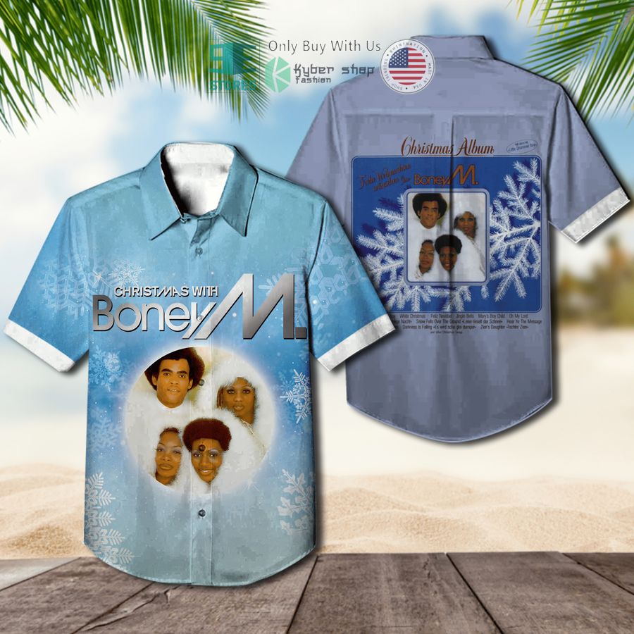 boney m christmas album album hawaiian shirt 1 80447