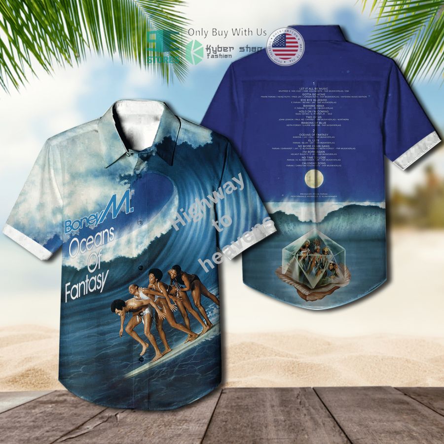 boney m oceans of fantasy album hawaiian shirt 1 63071