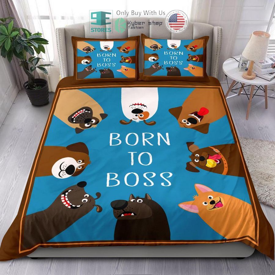 born to boss dogs bedding set 1 73853