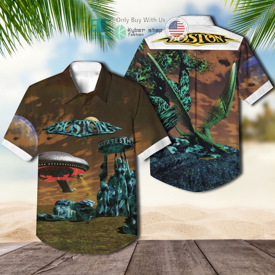 boston band greatest hits album hawaiian shirt 1 36668