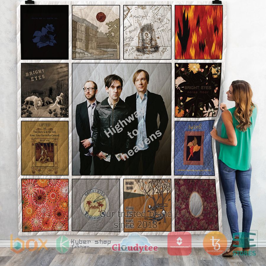 bright eyes band album covers quilt 1 94129