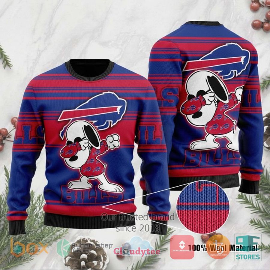buffalo bills snoopy dabbing ugly christmas sweater 1 80843