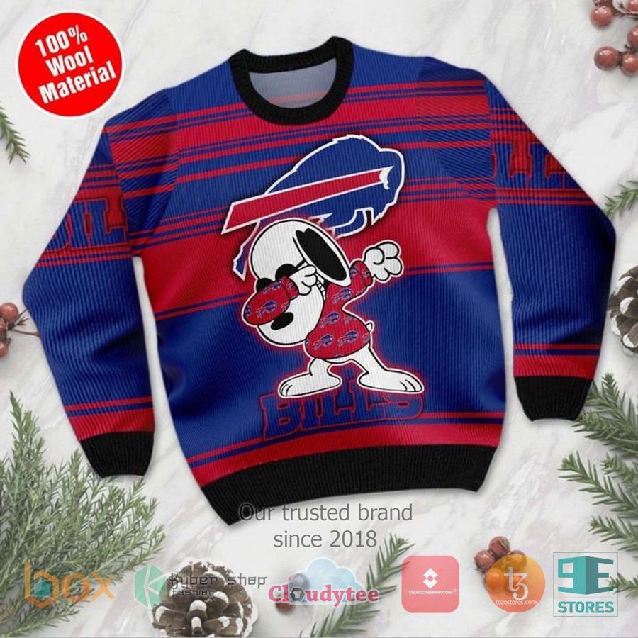 buffalo bills snoopy dabbing ugly christmas sweater 2 58276
