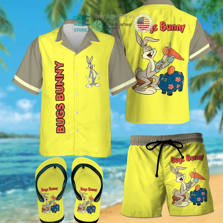 bugs bunny hawaiian shirt shorts 1 84095