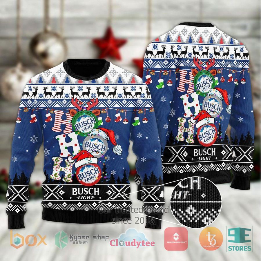busch light hohoho ugly christmas sweater 1 63717