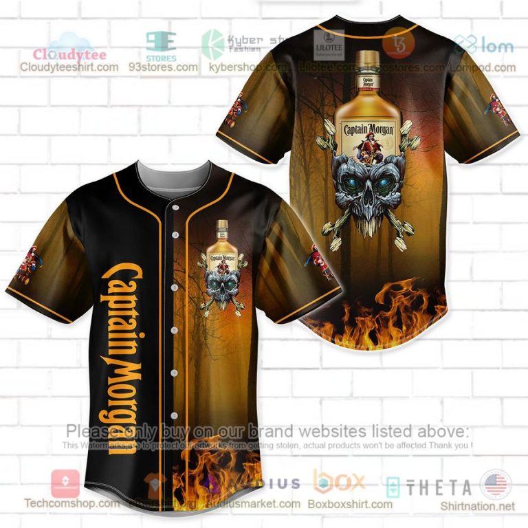 captain morgan skull head baseball jersey 1 29264