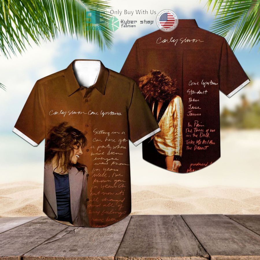 carly simon com upstairs album hawaiian shirt 1 72663